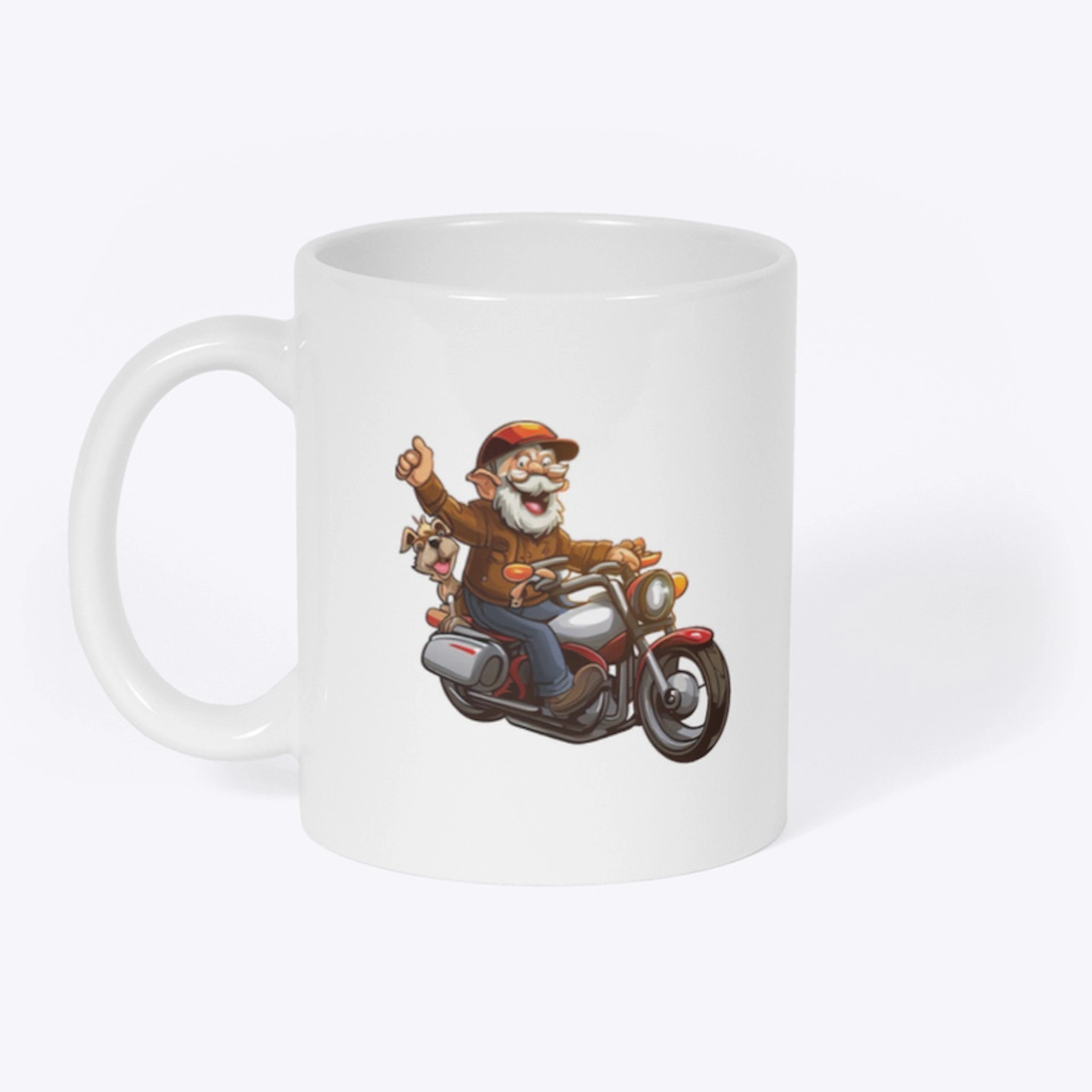  Never Too Old to Ride Grandpa Mug