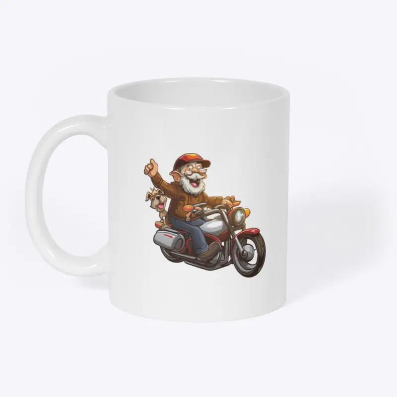  Never Too Old to Ride Grandpa Mug